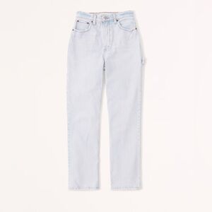 Abercrombie & Fitch Women Curve Love Ultra High Rise 90s Straight Carpenter Jean